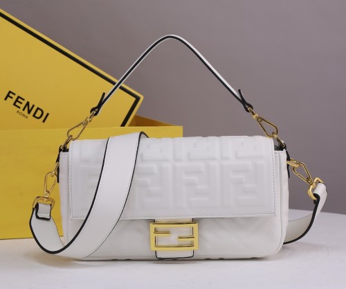 Fendi Womens Bag Shoulder Bags Luxury Brand Baguette leather bag Fashion Bags for Women with Original Box 8BR600A72VF15AO