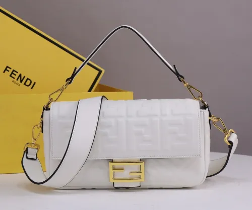 Fendi Womens Bag Shoulder Bags Luxury Brand Baguette leather bag Fashion Bags for Women with Original Box 8BR600A72VF15AO