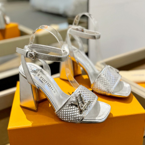Louis Vuitton Womens Shoes Sandals High Heel 8cm Luxury Brand with Original Box  