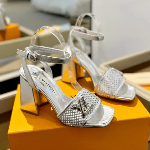 Louis Vuitton Womens Shoes Sandals High Heel 8cm Luxury Brand with Original Box  
