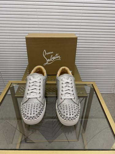 Christian Louboutin Mens Shoes Sneakers Luxury Brand Red Bottom Design Sports Footwears with Original Box