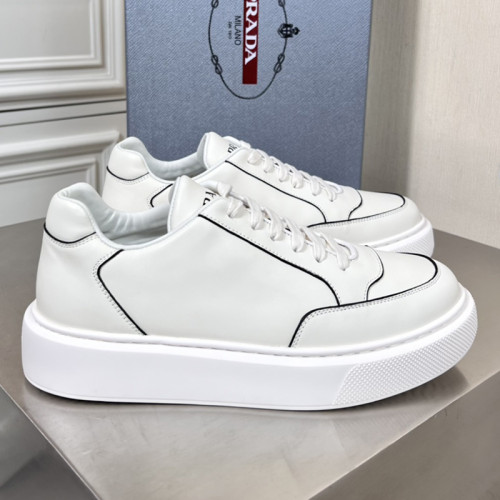 Prada Mens Shoes Casual Luxury Brand Breathable Sneakers with Original Box