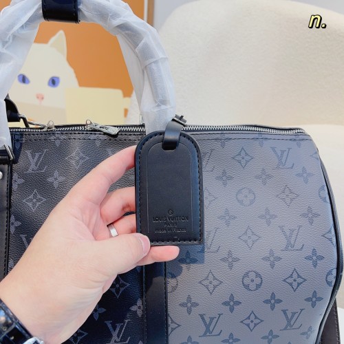 Louis Vuitton Womens and Mens Unisex Bags Luxury Brand LV Keepall Bandoulière 50 Fashion Design Travel Bag