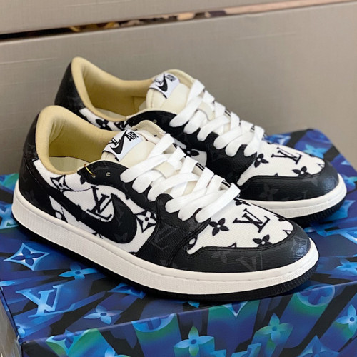 Louis Vuitton NIKE Men Shoes Fashion Sneakers Design Luxury Brand LVXNIKE Air Jordan Sneakers with Original Box