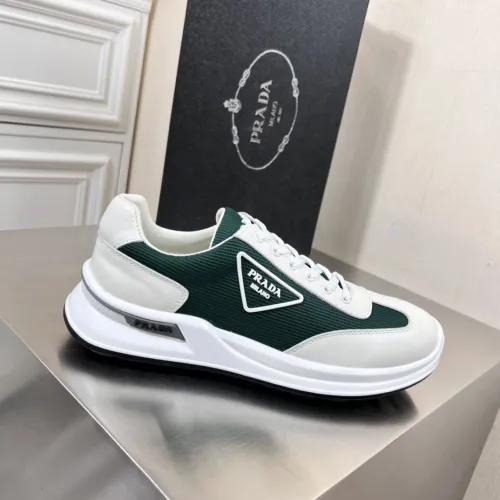 Prada Mens Shoes Casual Luxury Brand Breathable Sneakers with Original Box