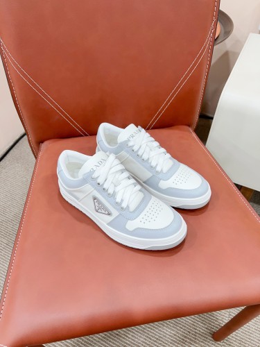 Prada Mens Shoes Casual Luxury Brand Breathable Sneakers with Original Box Downtown leather sneakers 2EE364_3LKG_F098Z with Original Box Whatsapp 