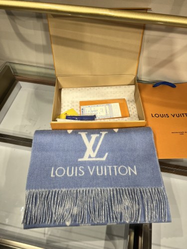 Louis Vuitton Scarves Men Womens Fashion Scarf with Original Box   