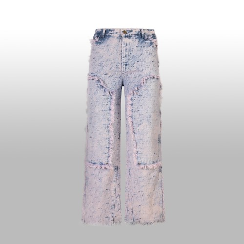 Louis Vuitton Luxury Brand Women Mens Pant Jeans   