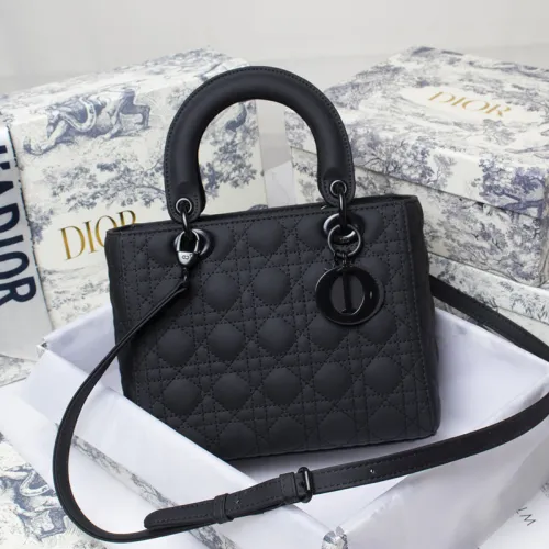 Dior Womens Bags Handbags Luxury Fashion MINI LADY DIOR BAG M0505OWCB_M323 with Original Box  
