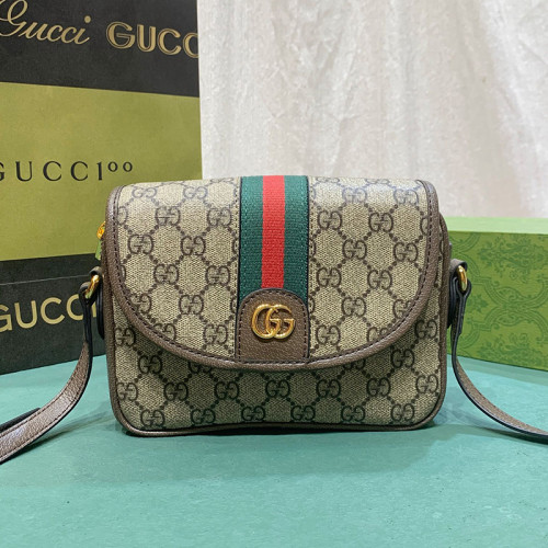 Gucci Womens Messenger Shoulder Bags Luxury Brand Fashion Bags Gucci OPHIDIA GG MINI SHOULDER BAG  