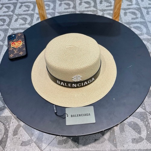 Balenciaga Womens Hats Luxury Brand Design Balenciaga Straw Hat with Original Box  