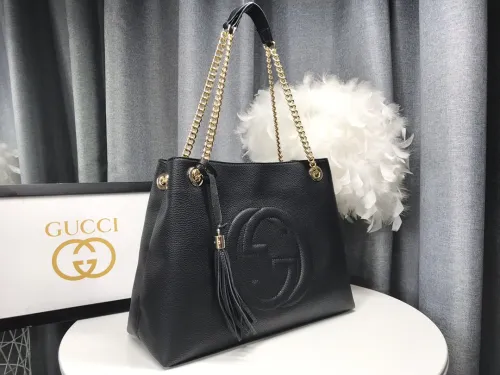 Gucci Womens Bags Shoulder Handbags Luxury Brand Gucci Double G Chain Shoulder Bags Totes  