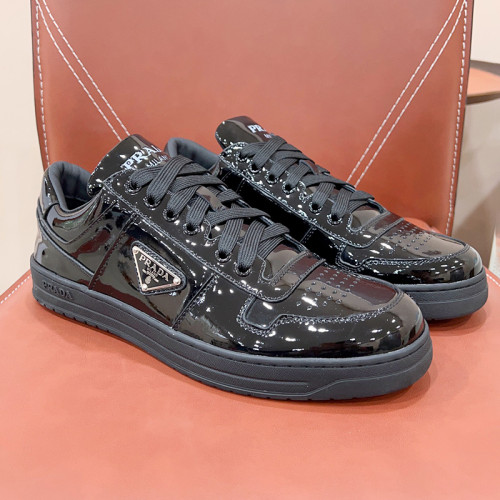 Prada Mens Shoes Casual Luxury Brand Breathable Sneakers with Original Box Downtown leather sneakers 2EE364_3LKG_F098Z with Original Box Whatsapp 