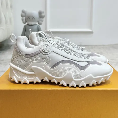 Louis Vuitton Womens Shoes Sneakers Lace-Up Luxury Brand Fashion LV Discovery Lace Up Sneaker with Original Box  