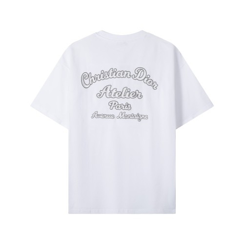 Doir Luxury Brand Women Mens Short Sleeve T-Shirt Relaxed-Fit Christian Dior Atelier T-Shirt 293J645A0677_C088   