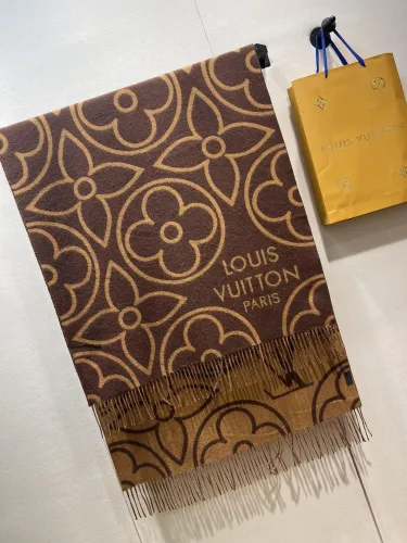 Louis Vuitton Scarves Men Womens Fashion Scarf with Original Box   