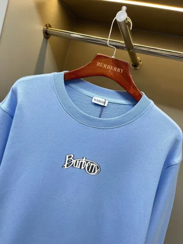 Burberry Womens Mens Sweatshirt Luxury Brand Mens Logo Cotton Blend Sweatshirt 80978221   