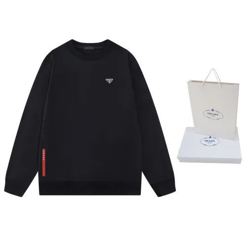 Prada Women Mens Sweatshirt Luxury Brand Mens Sweatshirts   
