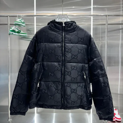 Gucci Men Womens Coat Luxury Brand Mens Hoodie Down Jacket Jumbo GG Down Jacket in Black Top Quality   