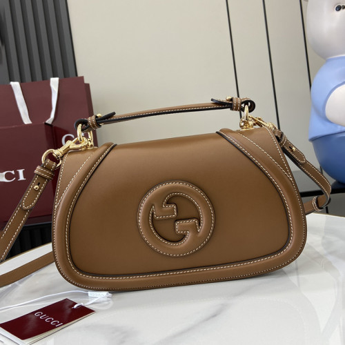 Gucci Womens Bags Shoulder Messenger Bag Luxury Brand GG GUCCI BLONDIE SMALL TOP HANDLE BAG with Original Box ‎815714 AAEC2 2718