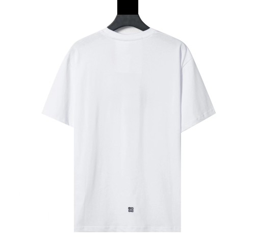 Givenchy Womens Mens Short Sleeve T-Shirt Luxury Brand T-shirt in cotton GIVENCHY Flowers BM71JA3YMU-100   