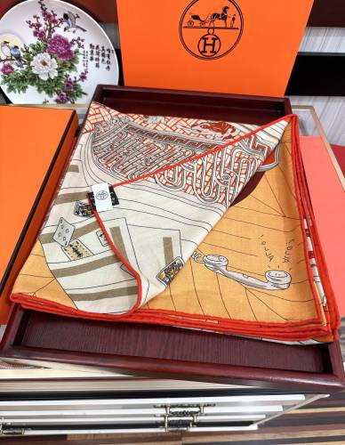 Hermes Scarves Womens Fashion Scarf Shawl 007