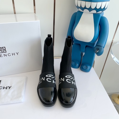 Givenchy Womens Shoes Boots Fashion Type Luxury Brand GIVENCHY BOOTS IN LEATHER with Original Box