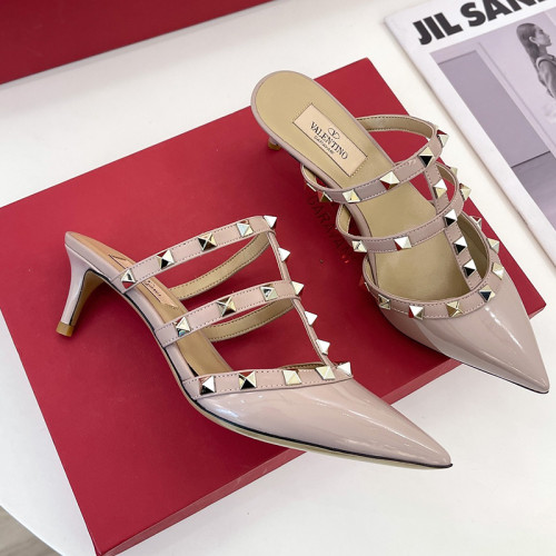 Valentino Women Shoes Mule Sandals Pointed Toe Slippers ROMAN STUD SLIDE SANDAL IN QUILTED NAPPA 5cm Heel with Original Box Whatsapp 