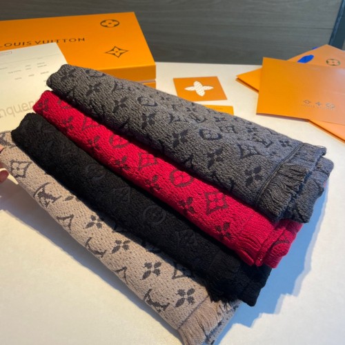 Louis Vuitton Scarves Men Womens Fashion Scarf with Original Box   