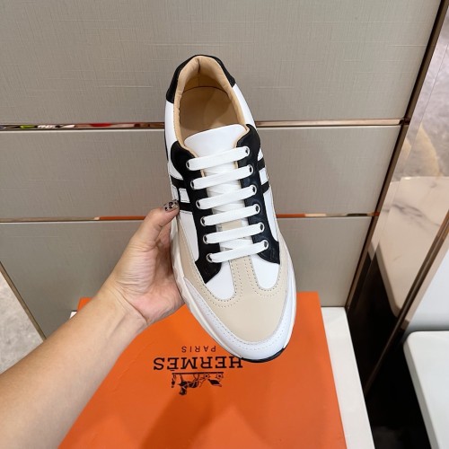 Hermes Mens Casual Shoes Fashion Sneakers Luxury Brand with Original Box