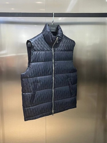 Dior Design Mens Womens Vest Winter Windprood Down Jackets Keep Warm 90% White Duck Down   