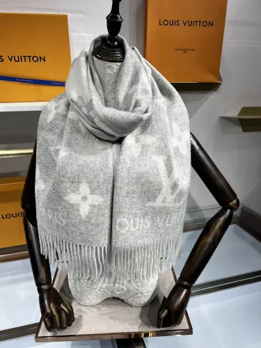 Louis Vuitton Scarves Men Womens Fashion Scarf with Original Box   