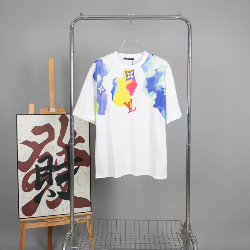 Louis Vuitton Luxury Brand Men Womens Short Sleeve T-Shirt   