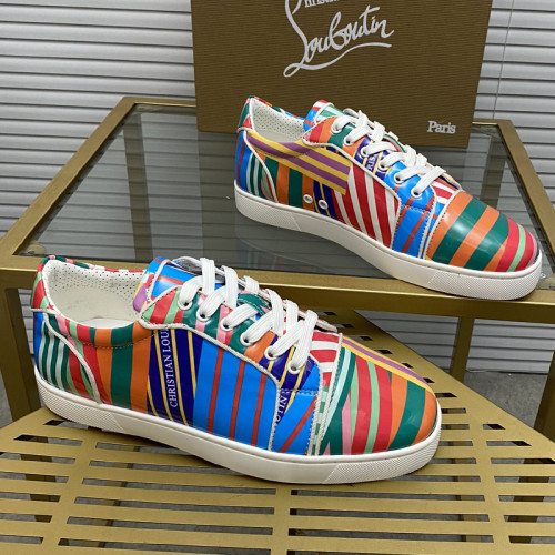 Christian Louboutin Mens Shoes Sneakers Luxury Brand Red Bottom Design Sports Footwears with Original Box