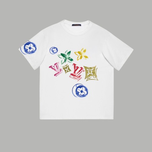 Louis Vuitton Luxury Brand Men Womens Short Sleeve T-Shirt   