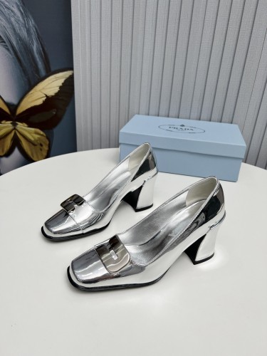 Prada Womens Shoes Casual Luxury Brand Pumps 8.5cm Heel with Original Box Whatsapp 