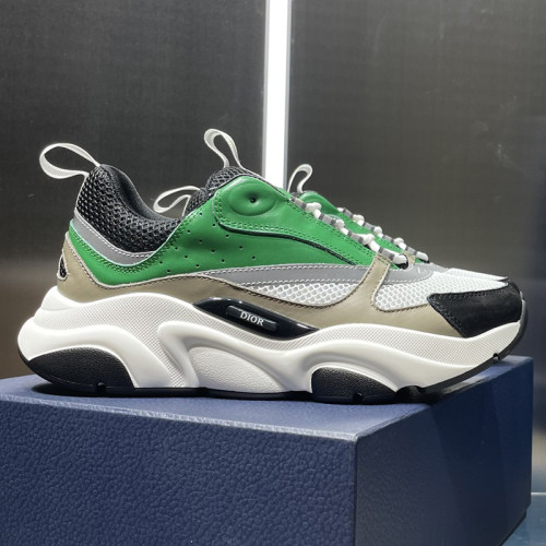 Dior Mens Shoes Sneakers Luxury Brand Breathable Design B22 SNEAKER Mesh with Smooth Calfskin with Original Box 3SN231YXX_H861