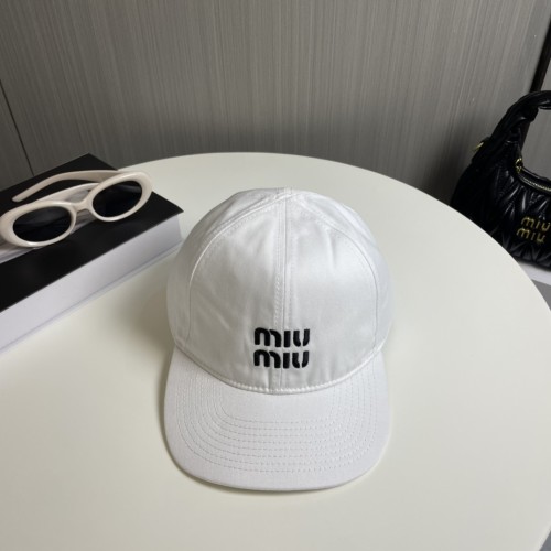 Miumiu Womens Mens Cap Baseball Hat Luxury Brand with Original Box  