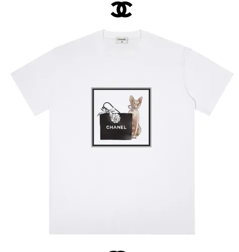 Chanel Luxury Brand Women Mens Short Sleeve T-Shirt   