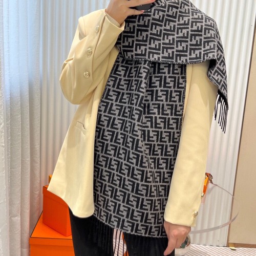 Fendi Scarves Men Womens Fashion Scarf069