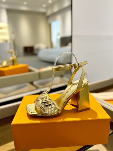 Louis Vuitton Womens Shoes Sandals High Heel 8cm Luxury Brand with Original Box  