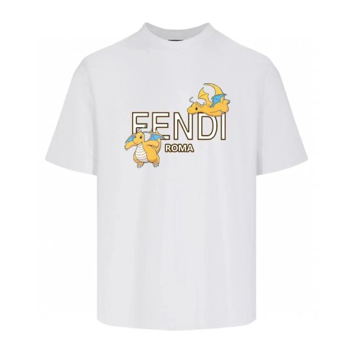 Fendi Luxury Brand Women Mens Short Sleeve T-Shirt   