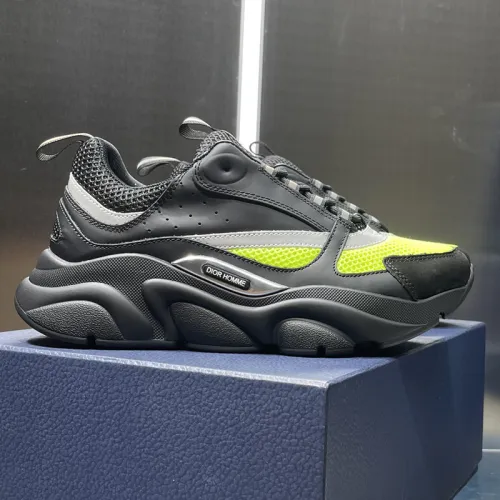 Dior Mens Shoes Sneakers Luxury Brand Breathable Design B22 SNEAKER Mesh with Smooth Calfskin with Original Box 3SN231YXX_H861