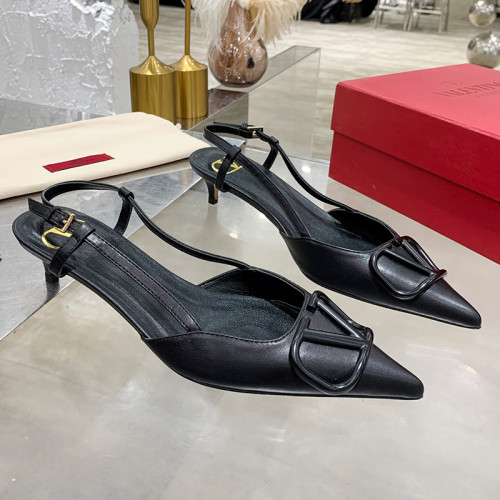 Valentino Garavani Women Fashion Shoes Pumps Luxury Brand Vlogo Signature Calfskin with Original Box 4cm Heel