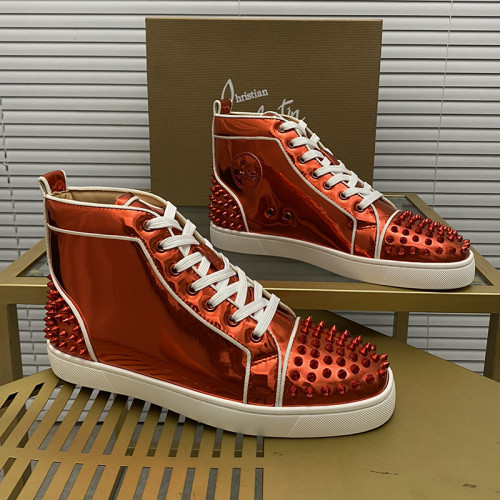 Christian Louboutin Mens Shoes Sneakers Luxury Brand Red Bottom Design Sports Footwears with Original Box