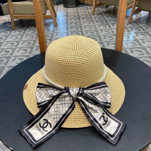Chanel Womens Hats Luxury Brand Straw Hat Bucket Hat with Original Box  