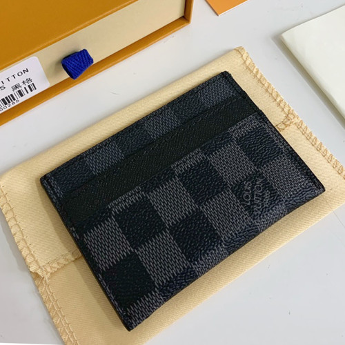 Louis Vuitton Womens Mens Bags Card Holder Luxury Brand M62170 Double Card Holder with Original Box