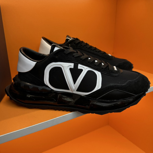 Valentino Garavani Mid-Top Calfskin VL7N Sneaker With Bands Mens Shoes Sneakers Luxury Brand with Original Box  