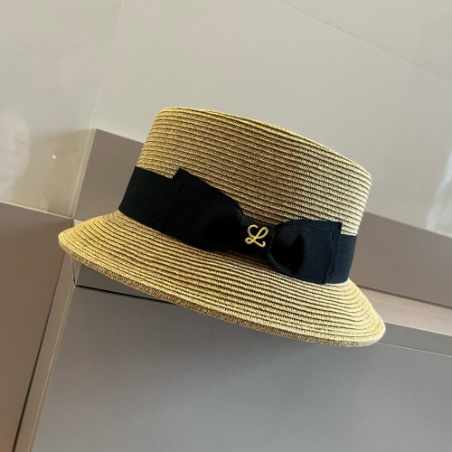 Loewe Womens Bucket Hat Luxury Brand Design Loewe Straw Hats with Original Box  