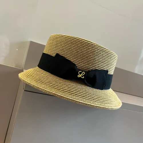 Loewe Womens Bucket Hat Luxury Brand Design Loewe Straw Hats with Original Box  